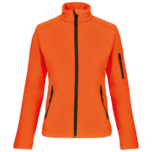 LADIES' SOFTSHELL JACKET - Fluorescent Orange - Main