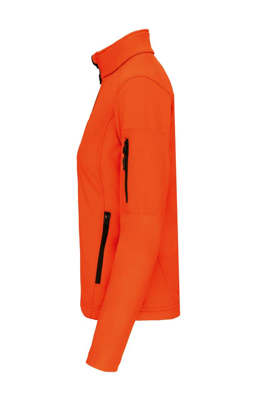 LADIES' SOFTSHELL JACKET - Fluorescent Orange - Additional