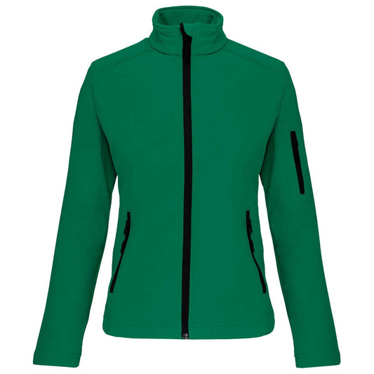 LADIES' SOFTSHELL JACKET - Kelly Green - Main