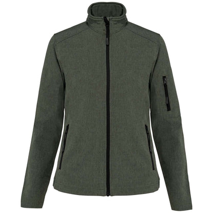 LADIES' SOFTSHELL JACKET - Marl Green - Main