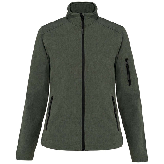 LADIES' SOFTSHELL JACKET - Marl Green - Main