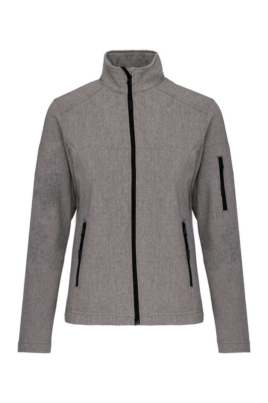 LADIES' SOFTSHELL JACKET - Marl Grey - Main