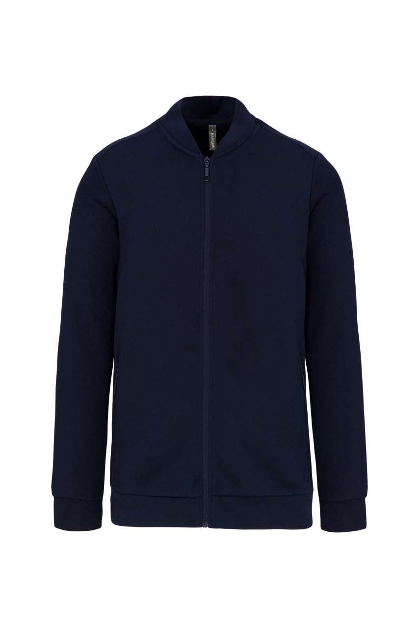 FULL ZIP FLEECE SWEATSHIRT - Navy - colorimageurl