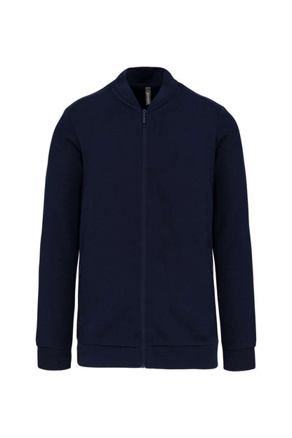 FULL ZIP FLEECE SWEATSHIRT - Navy - colorimageurl