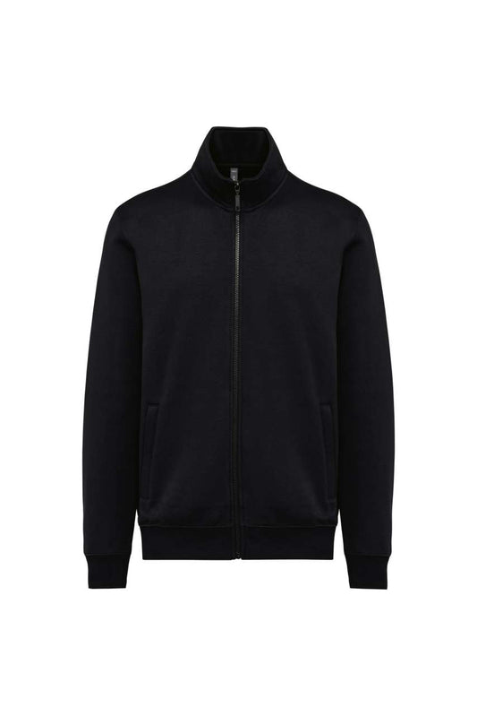 MEN'S FLEECE CADET JACKET - Black - colorimageurl