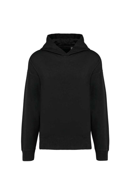 UNISEX OVERSIZED FLEECE HOODIE - Black - colorimageurl