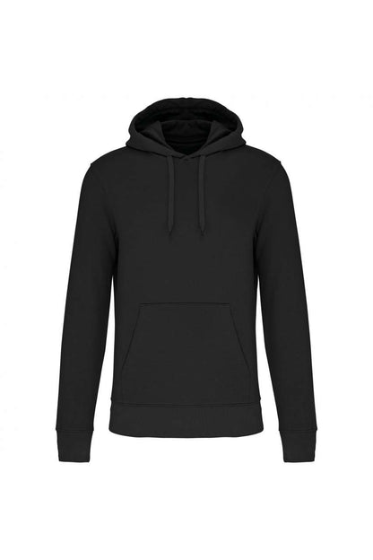 MEN'S ECO-FRIENDLY HOODED SWEATSHIRT - Black - colorimageurl