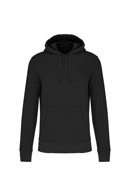 MEN'S ECO-FRIENDLY HOODED SWEATSHIRT - Black - colorimageurl