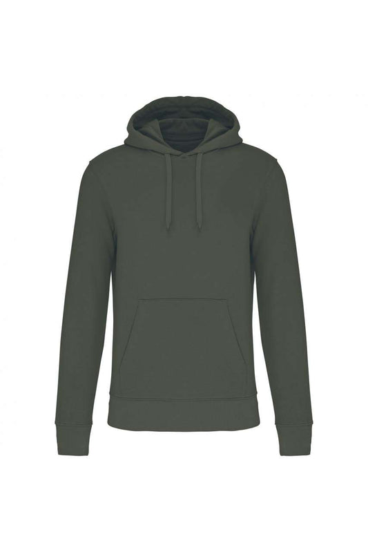 MEN'S ECO-FRIENDLY HOODED SWEATSHIRT - Dark Khaki - colorimageurl