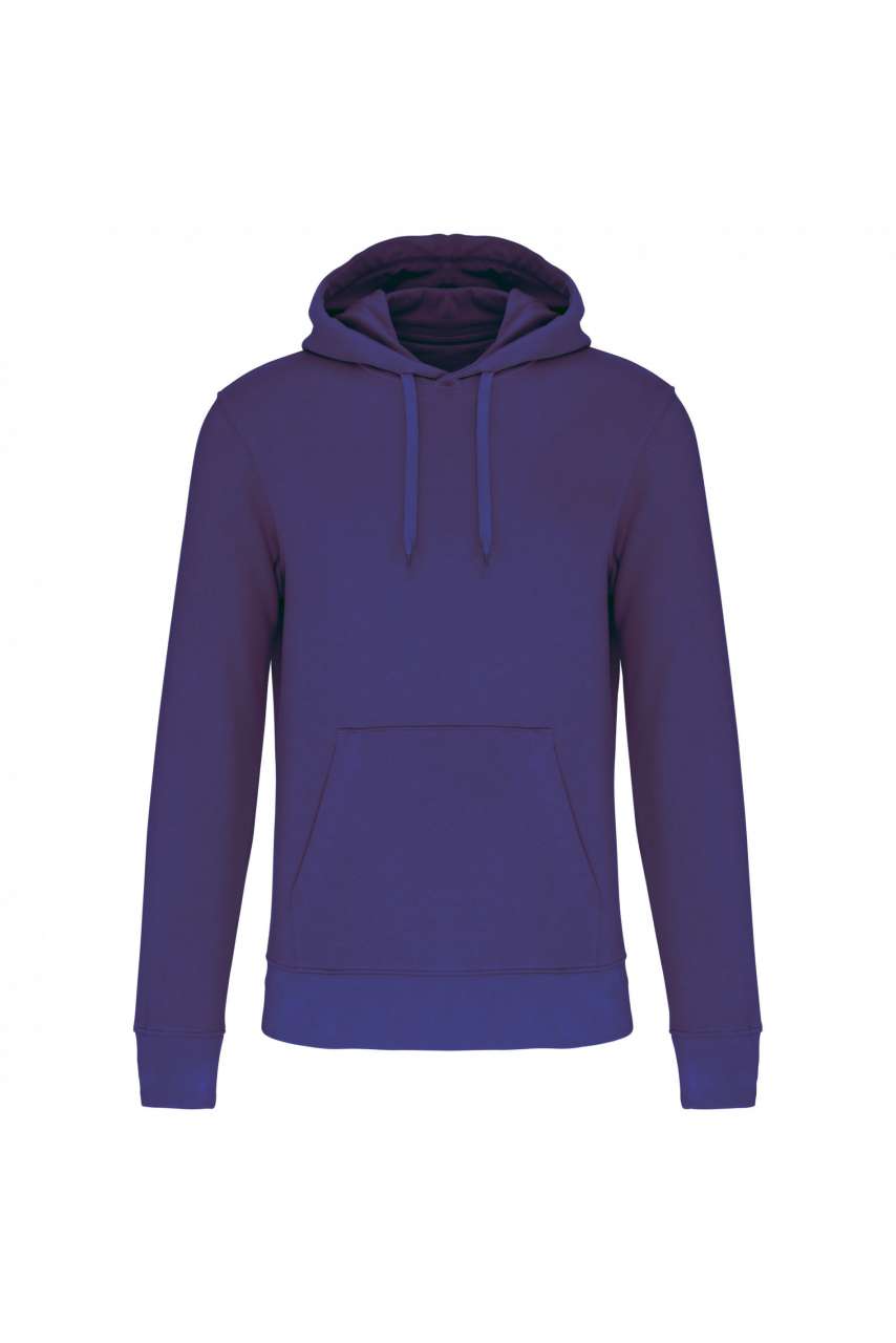 MEN'S ECO-FRIENDLY HOODED SWEATSHIRT - Deep Purple - colorimageurl
