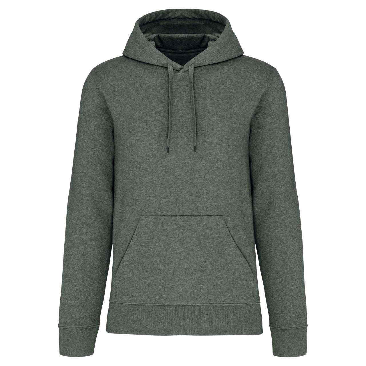 MEN'S ECO-FRIENDLY HOODED SWEATSHIRT - Green Marble Heather - colorimageurl
