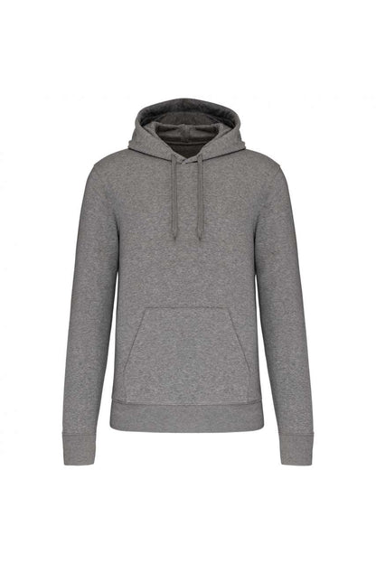 MEN'S ECO-FRIENDLY HOODED SWEATSHIRT - Grey Heather - colorimageurl