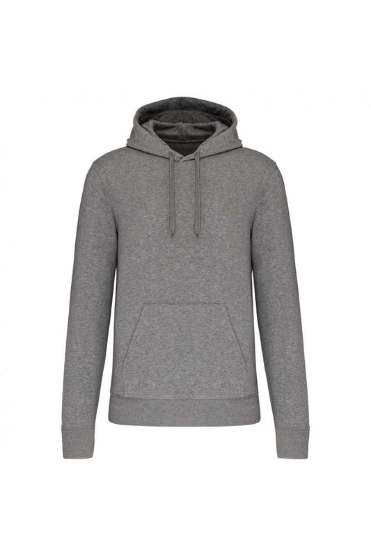 MEN'S ECO-FRIENDLY HOODED SWEATSHIRT - Grey Heather - colorimageurl