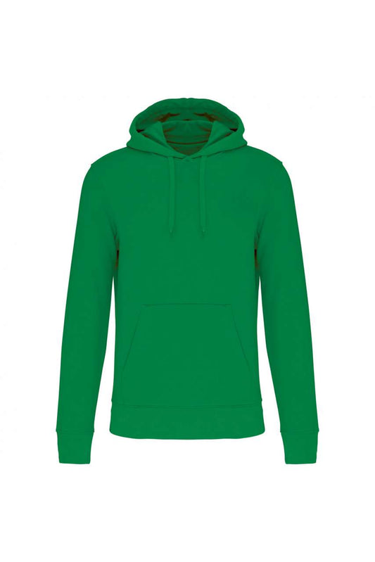 MEN'S ECO-FRIENDLY HOODED SWEATSHIRT - Kelly Green - colorimageurl