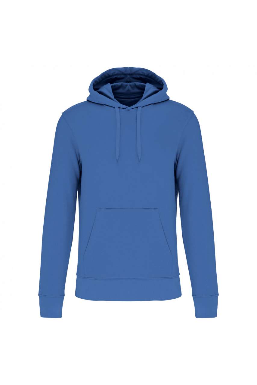 MEN'S ECO-FRIENDLY HOODED SWEATSHIRT - Light Royal Blue - colorimageurl