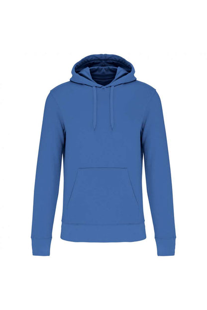 MEN'S ECO-FRIENDLY HOODED SWEATSHIRT - Light Royal Blue - colorimageurl