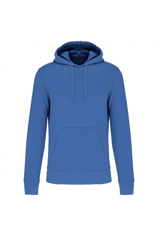 MEN'S ECO-FRIENDLY HOODED SWEATSHIRT - Light Royal Blue - colorimageurl