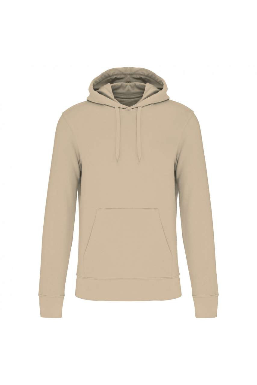 MEN'S ECO-FRIENDLY HOODED SWEATSHIRT - Light Sand - colorimageurl