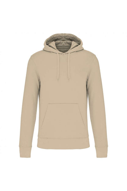 MEN'S ECO-FRIENDLY HOODED SWEATSHIRT - Light Sand - colorimageurl