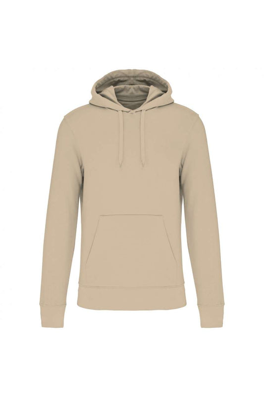 MEN'S ECO-FRIENDLY HOODED SWEATSHIRT - Light Sand - colorimageurl