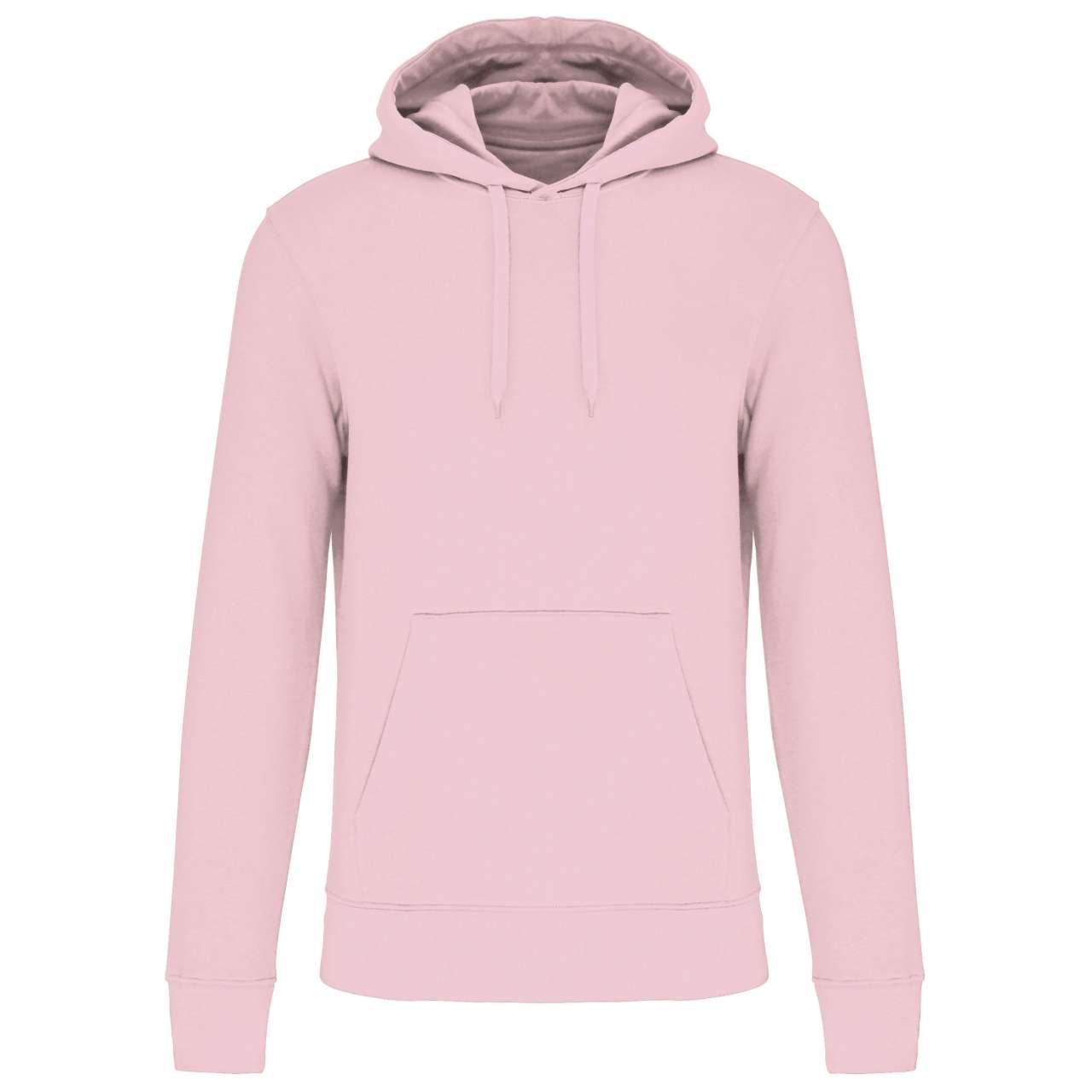 MEN'S ECO-FRIENDLY HOODED SWEATSHIRT - Pale Pink - colorimageurl