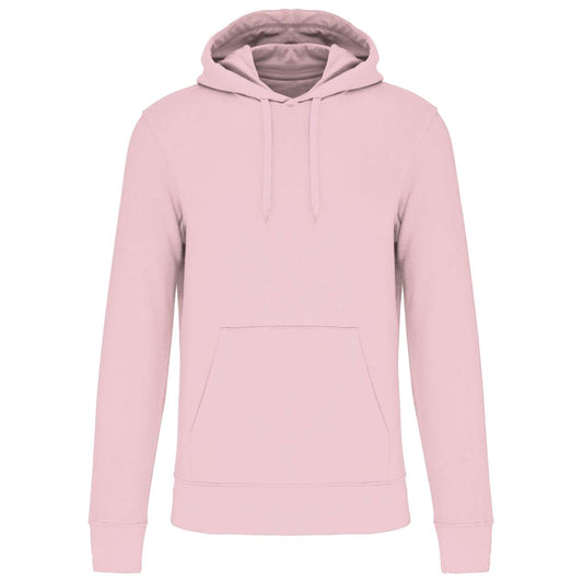 MEN'S ECO-FRIENDLY HOODED SWEATSHIRT - Pale Pink - colorimageurl