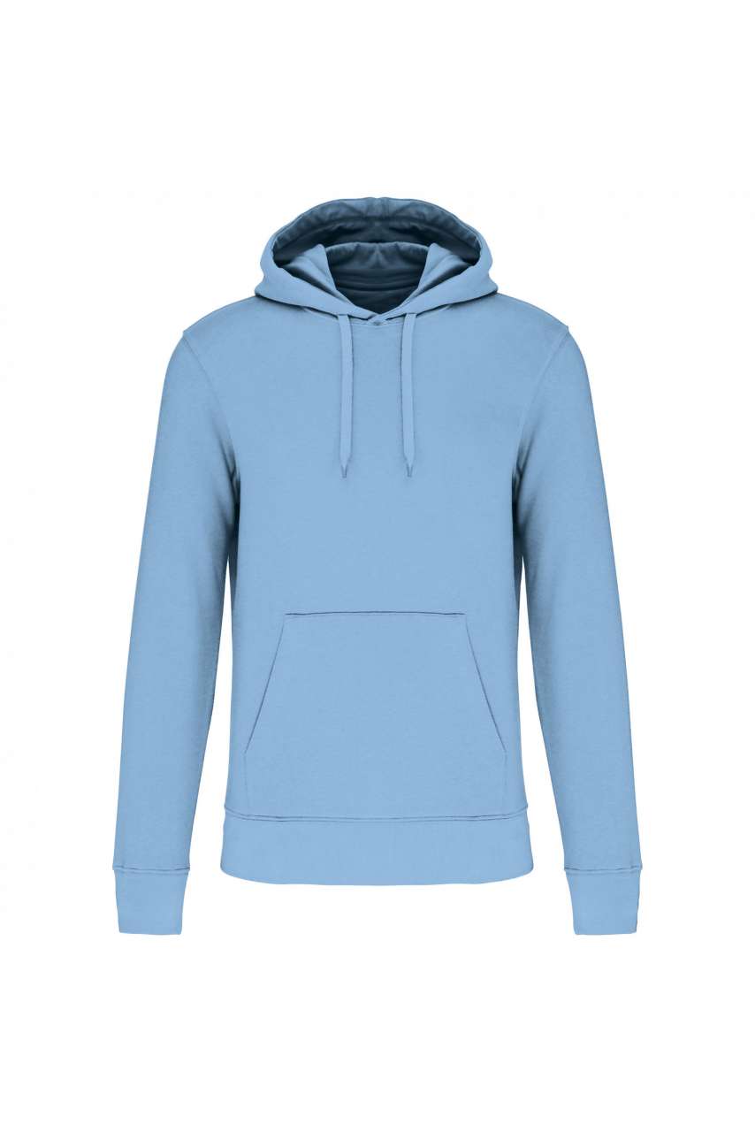 MEN'S ECO-FRIENDLY HOODED SWEATSHIRT - Sky Blue - colorimageurl