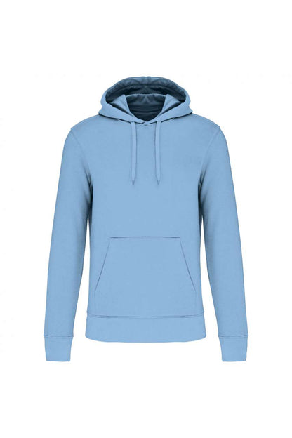 MEN'S ECO-FRIENDLY HOODED SWEATSHIRT - Sky Blue - colorimageurl