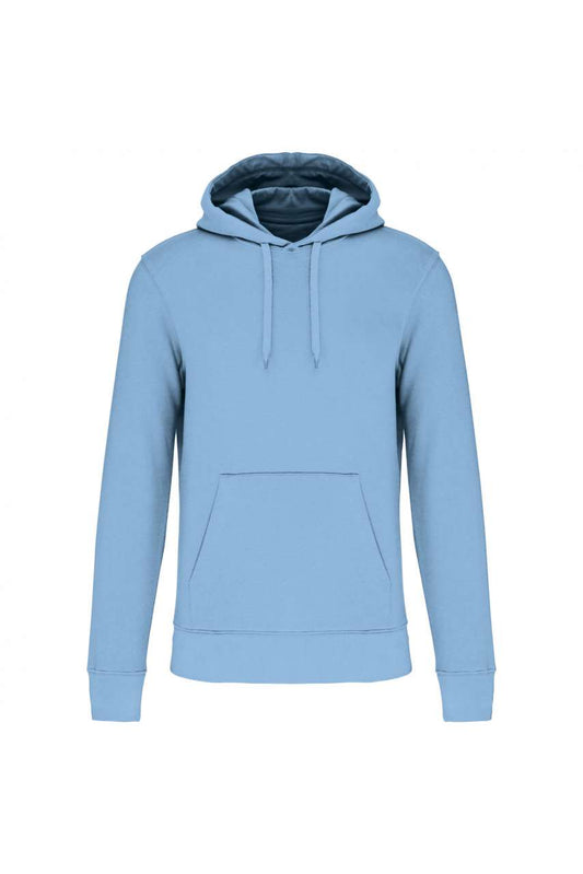 MEN'S ECO-FRIENDLY HOODED SWEATSHIRT - Sky Blue - colorimageurl