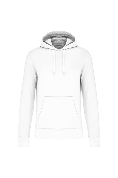MEN'S ECO-FRIENDLY HOODED SWEATSHIRT - White - colorimageurl