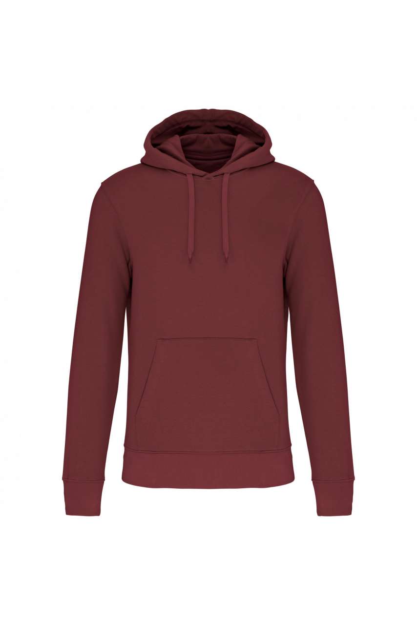 MEN'S ECO-FRIENDLY HOODED SWEATSHIRT - Wine - colorimageurl