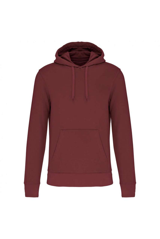 MEN'S ECO-FRIENDLY HOODED SWEATSHIRT - Wine - colorimageurl
