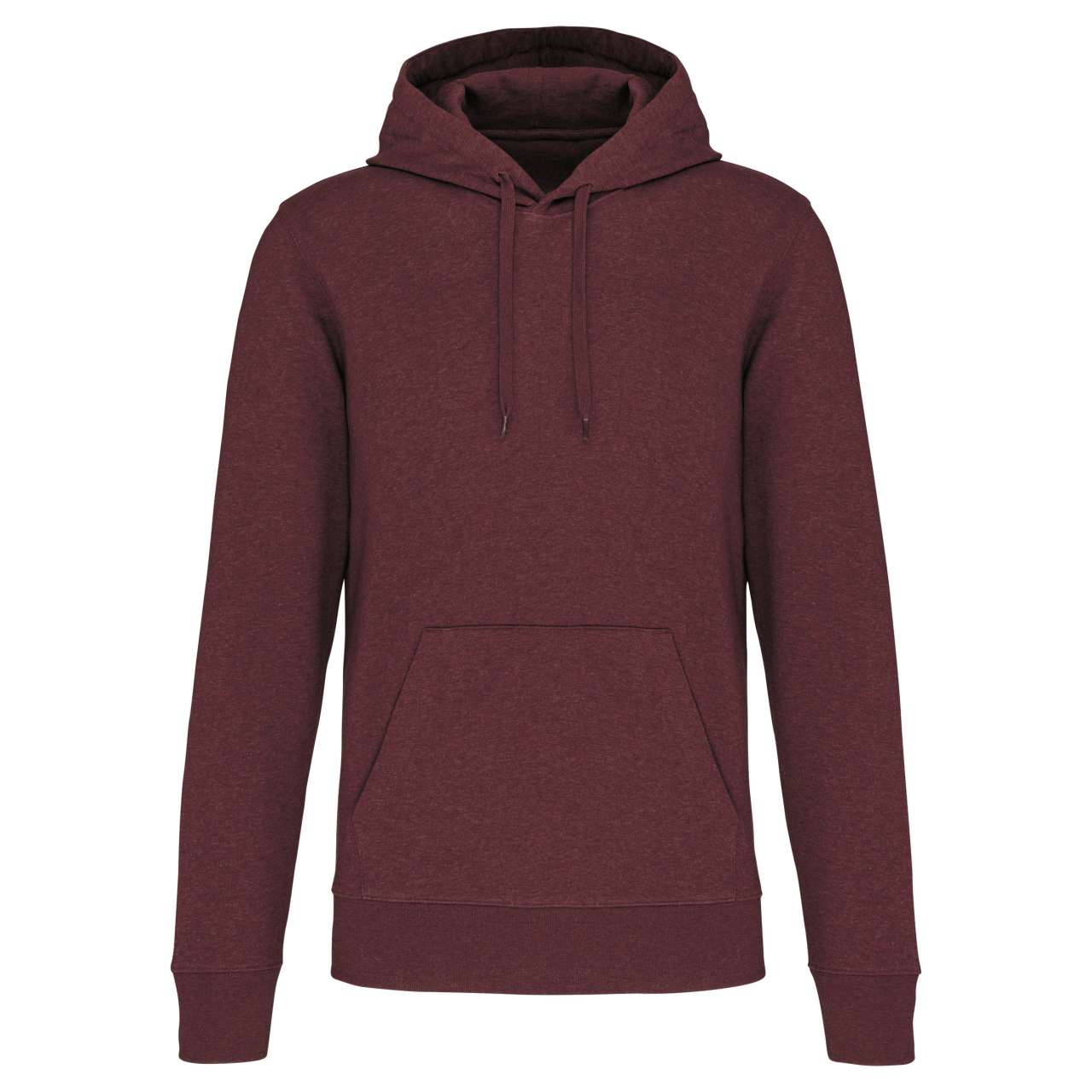 MEN'S ECO-FRIENDLY HOODED SWEATSHIRT - Wine Heather - colorimageurl