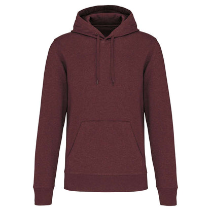MEN'S ECO-FRIENDLY HOODED SWEATSHIRT - Wine Heather - colorimageurl