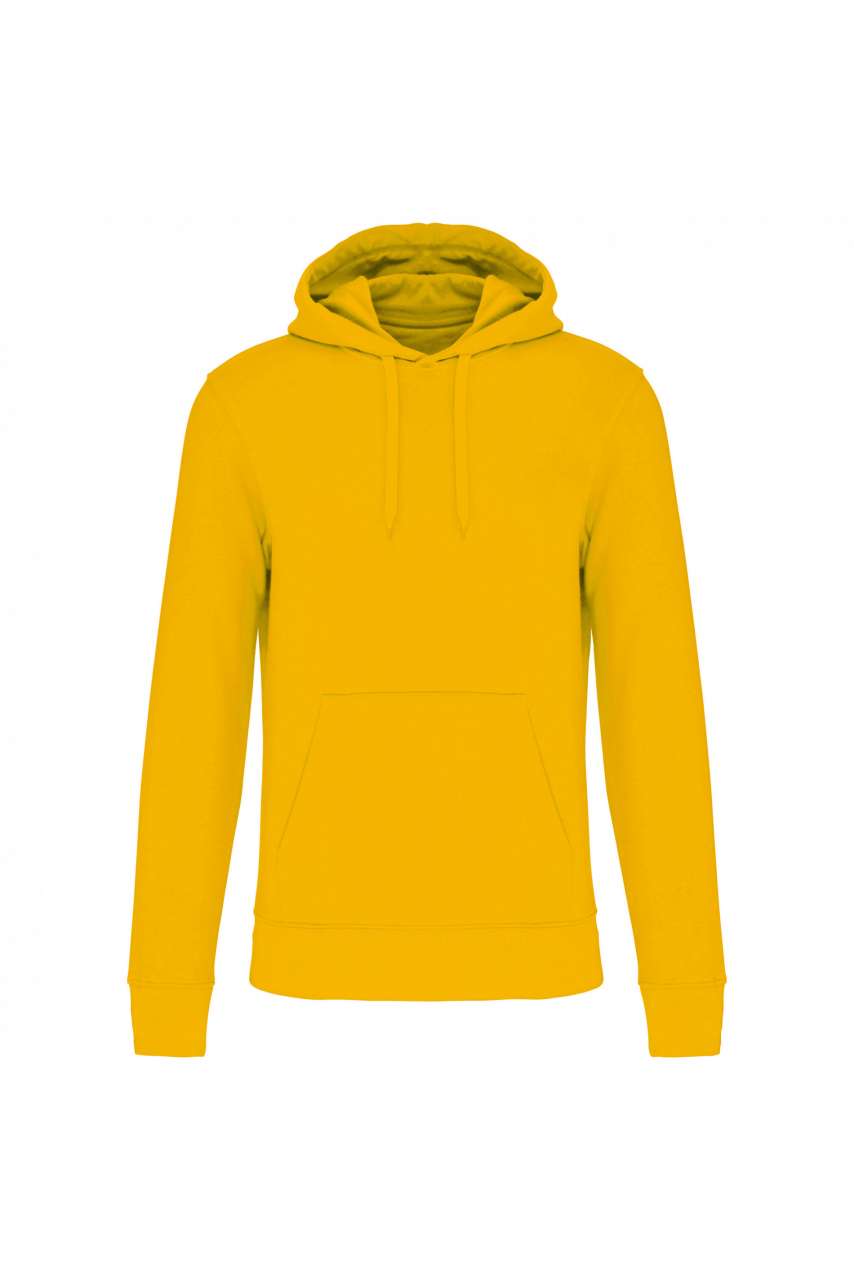 MEN'S ECO-FRIENDLY HOODED SWEATSHIRT - Yellow - colorimageurl