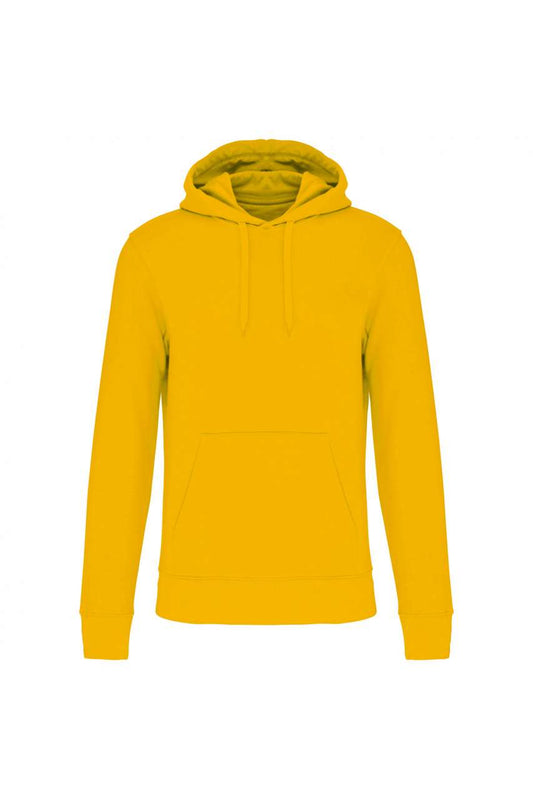 MEN'S ECO-FRIENDLY HOODED SWEATSHIRT - Yellow - colorimageurl