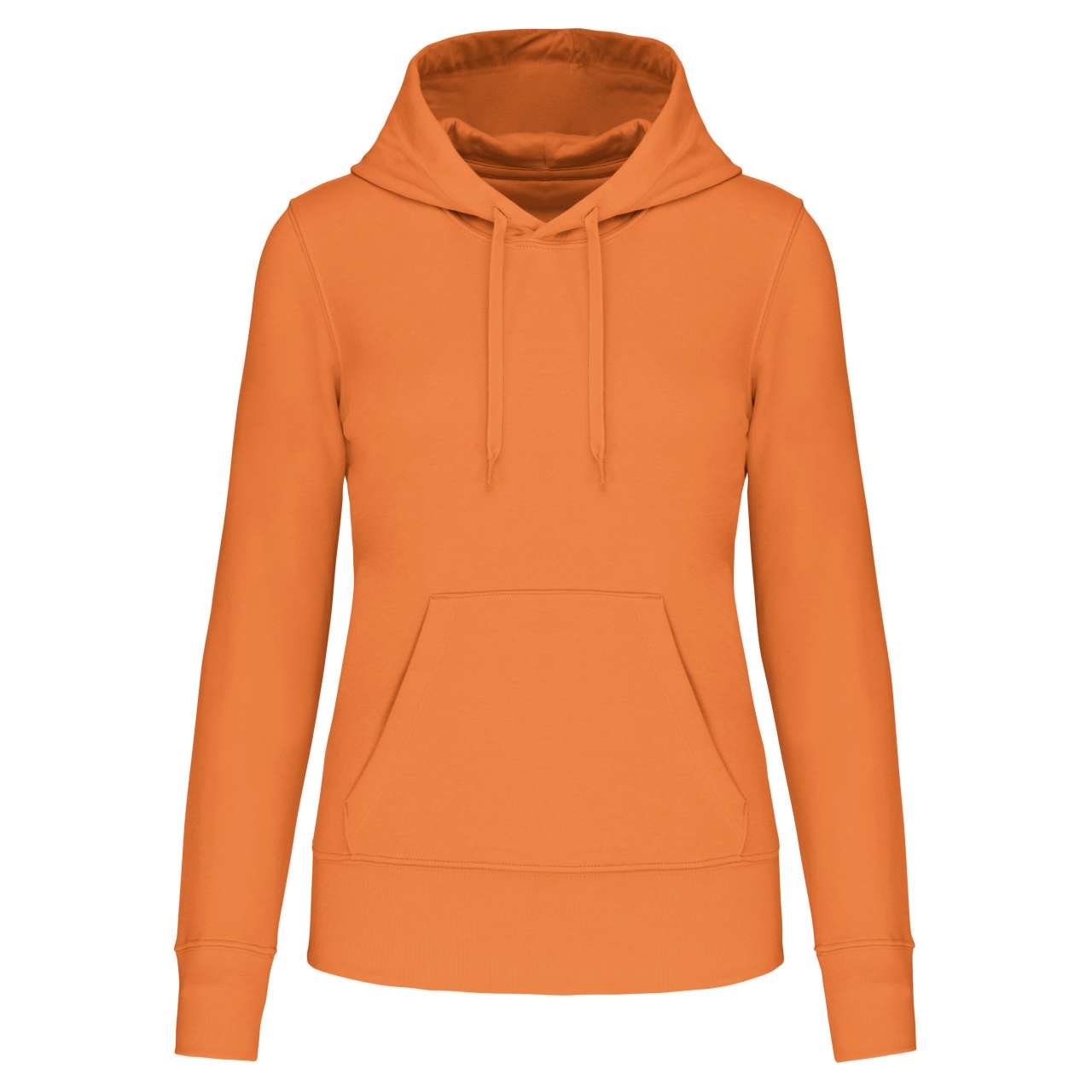 LADIES' ECO-FRIENDLY HOODED SWEATSHIRT - Light Orange - colorimageurl