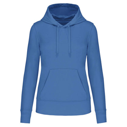 LADIES' ECO-FRIENDLY HOODED SWEATSHIRT - Light Royal Blue - colorimageurl
