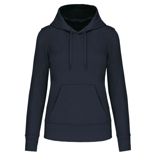 LADIES' ECO-FRIENDLY HOODED SWEATSHIRT - Navy - colorimageurl