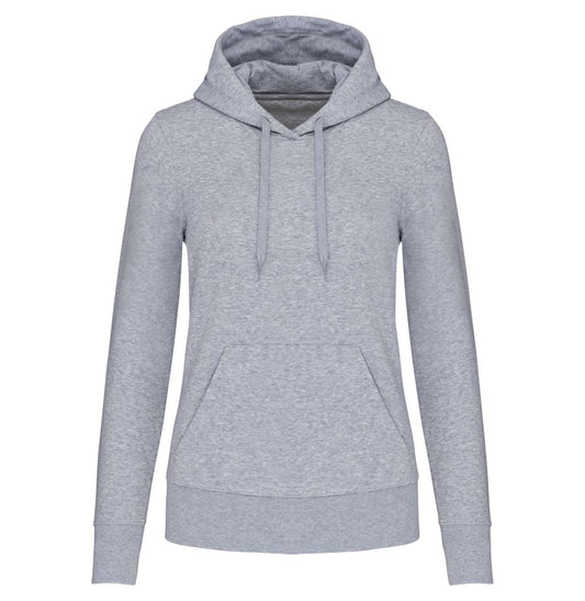 LADIES' ECO-FRIENDLY HOODED SWEATSHIRT - Oxford Grey - colorimageurl