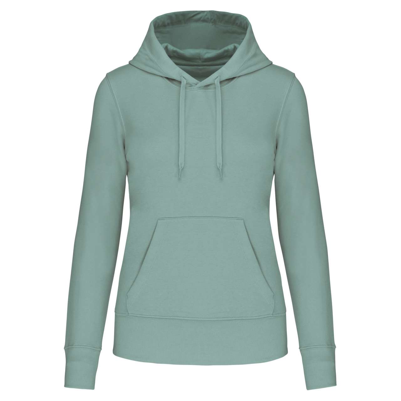 LADIES' ECO-FRIENDLY HOODED SWEATSHIRT - Sage - colorimageurl