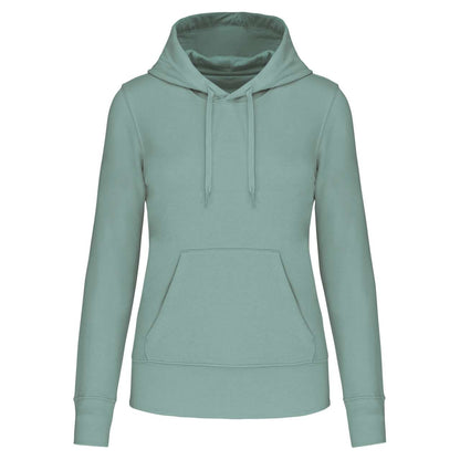 LADIES' ECO-FRIENDLY HOODED SWEATSHIRT - Sage - colorimageurl