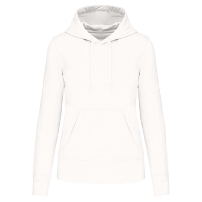 LADIES' ECO-FRIENDLY HOODED SWEATSHIRT - White - colorimageurl