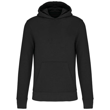 KIDS' ECO-FRIENDLY HOODED SWEATSHIRT - Black - colorimageurl