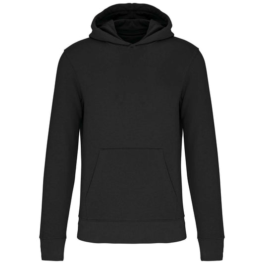 KIDS' ECO-FRIENDLY HOODED SWEATSHIRT - Black - colorimageurl