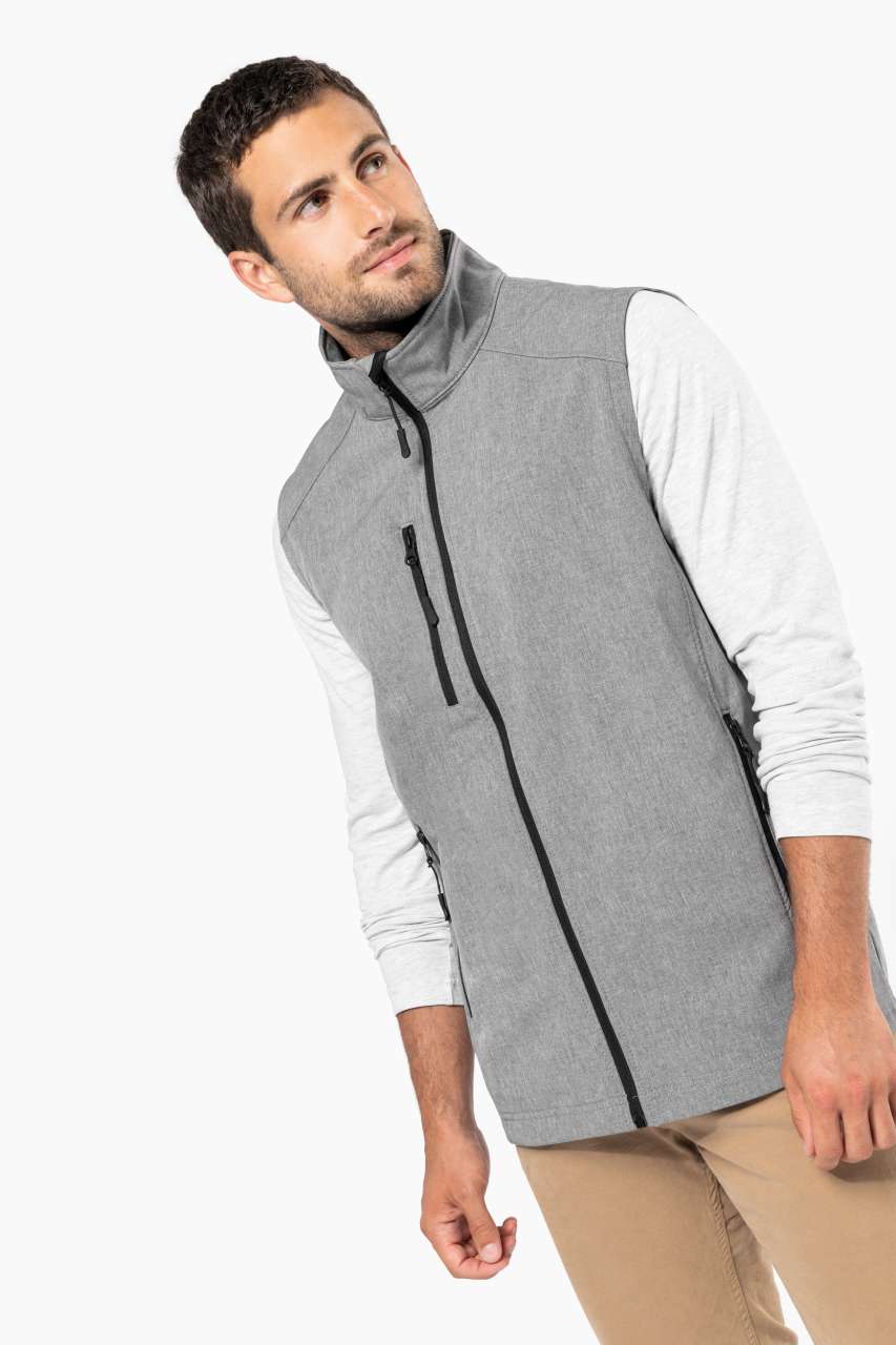 MEN'S SOFTSHELL BODYWARMER - Aqua Blue - Additional