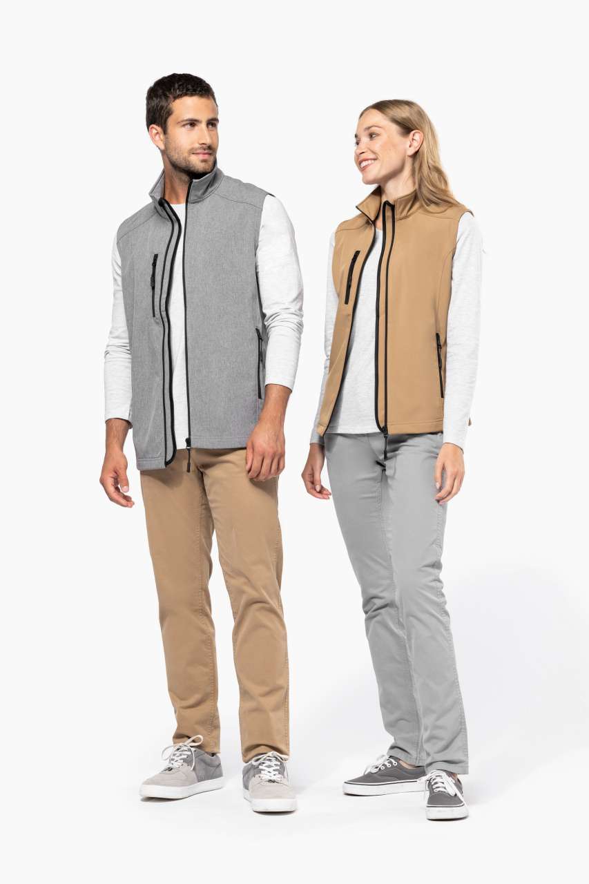 MEN'S SOFTSHELL BODYWARMER - Aqua Blue - Additional