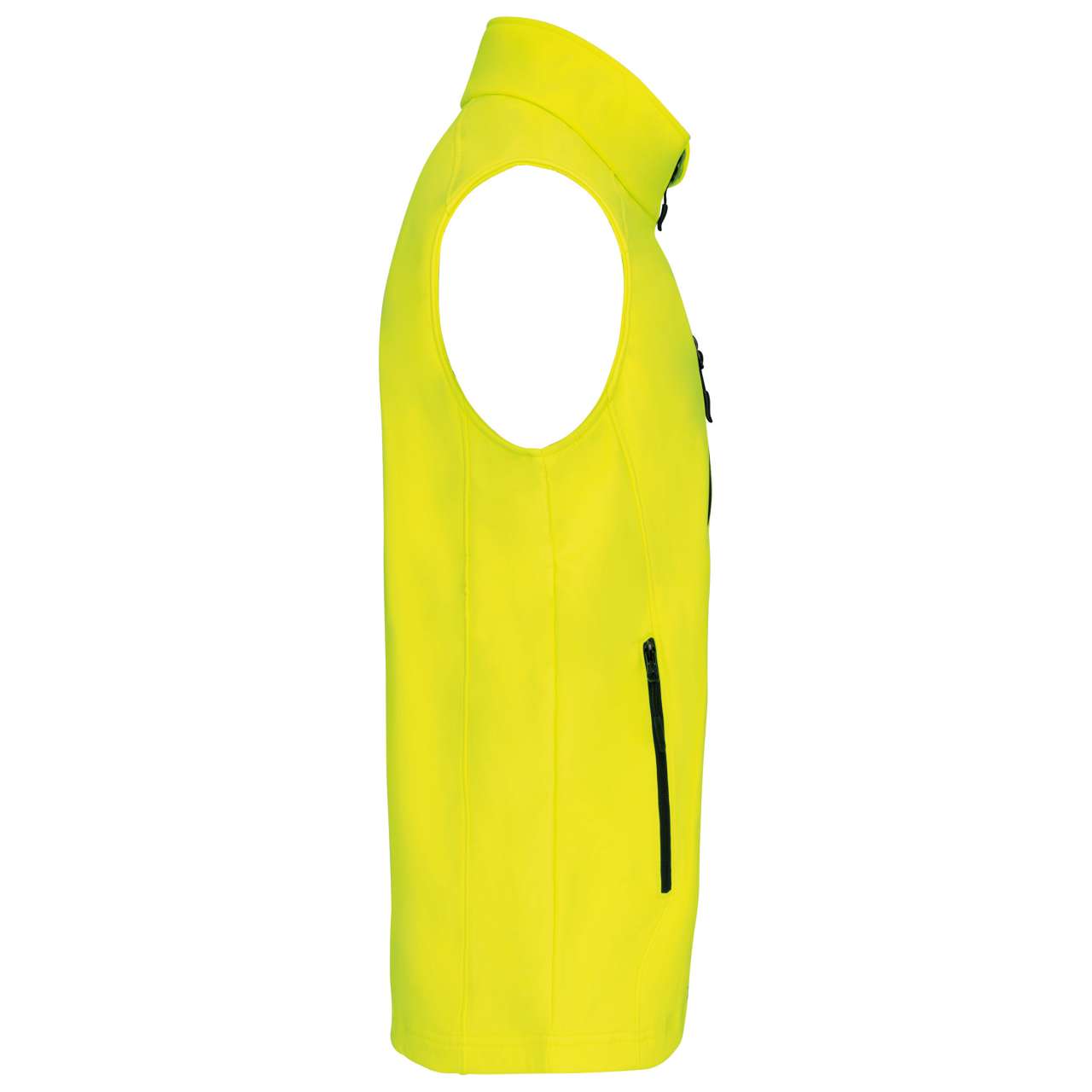 MEN'S SOFTSHELL BODYWARMER - Fluorescent Yellow - Additional
