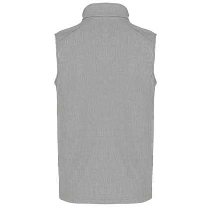 MEN'S SOFTSHELL BODYWARMER - Marl Grey - Additional