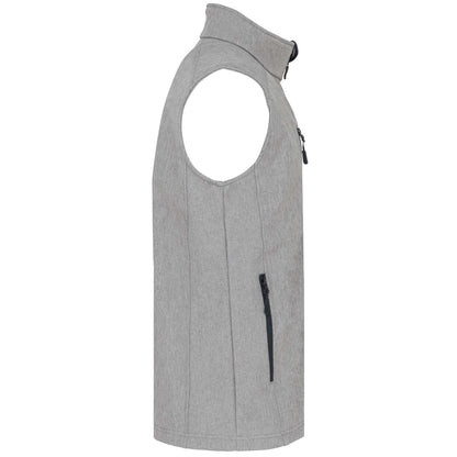 MEN'S SOFTSHELL BODYWARMER - Marl Grey - Additional